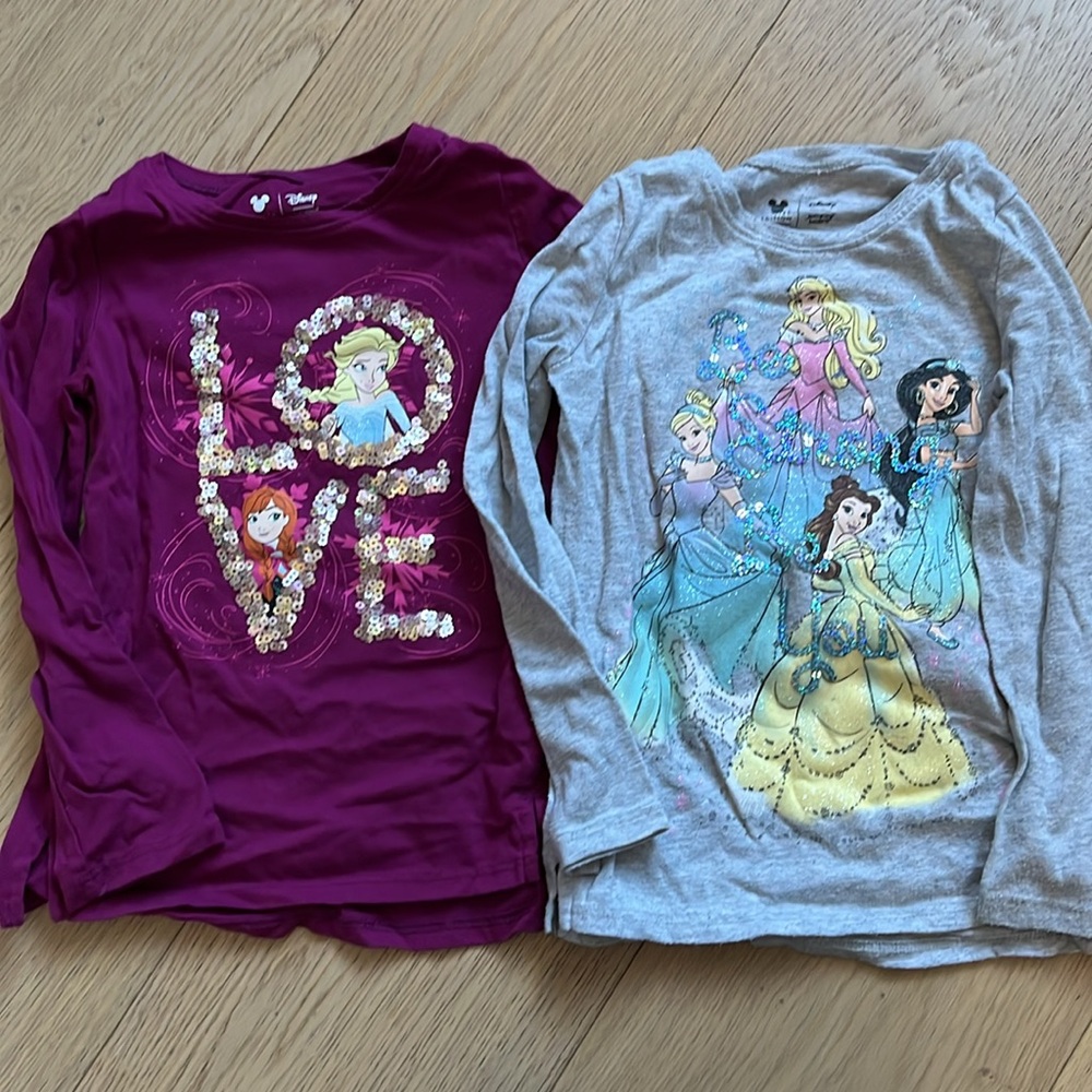 Disney Jumping Beans Limited Edition Collection Long Sleeve Shirts (Size 4)